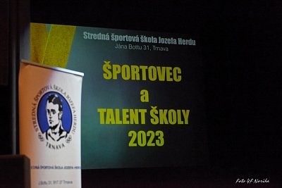 Športovec a talent roka za rok 2023 Strednej športovej školy J. Herdu 8