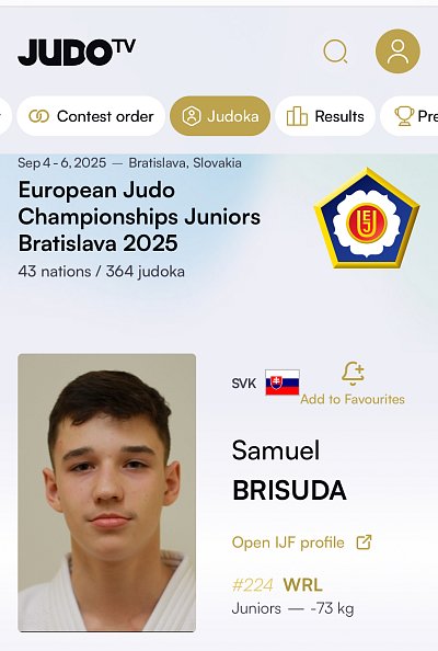 Majstrovstvá Európy juniorov jednotlivci Bratislava/2025 31