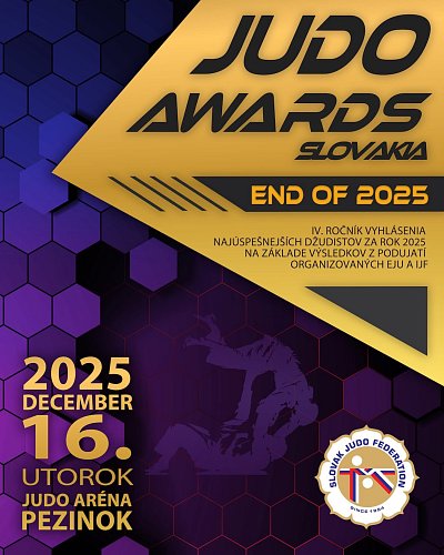 JUDO AWARDS 2025 - Vyhodnotenie najlepších džudistov SZJ 2025 1
